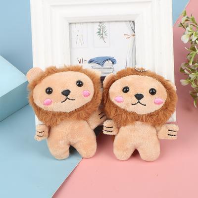 1PCS New Little Lion Stuffed Toys Doll Keychain Bag Pendant Accessories