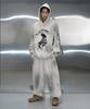 Pichibeullaeg Dirty White Printing Sweat Pants (White)