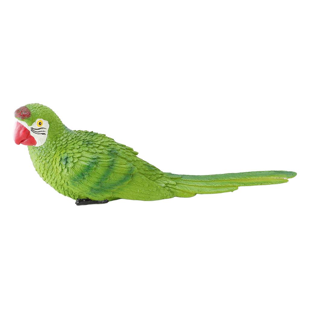 Parrot Figurine Simulation Vivid Innovative Wall Mounted Hand Painted Resin Parrot Model Toy for
