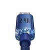 Cable Baseus  Baseus Crystal Shine Series Cable USB Cable for Fast Charging and Data Transfer USB Type A - Lightning 2.4A 1.2m Blue (CAJY000003)