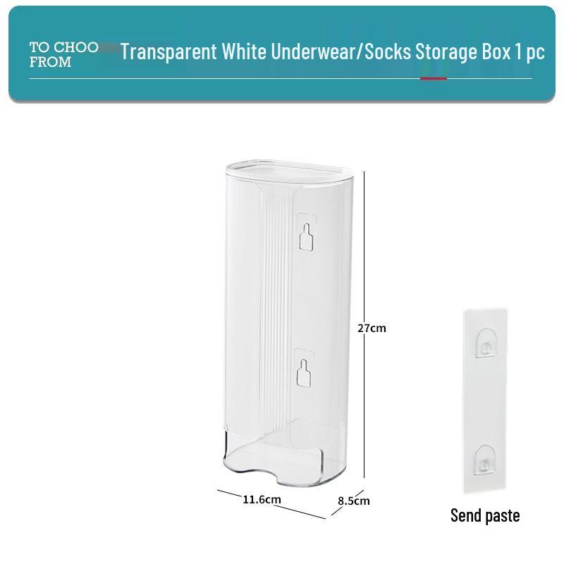 

Wall-Mounted No-Punch Drawer: Sock, Underwear, and Pantyhose Organizer