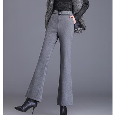 2021 Winter Korean Thickening Straight PantsWomen Warm Cotton Skinny High Waist Trousers Female Casual Long Casual Pant Pants