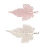 2PCS Leaf Pendants Handcrafted DIY Zinc Alloy Leaves Pendants for Necklace Jewelry Making