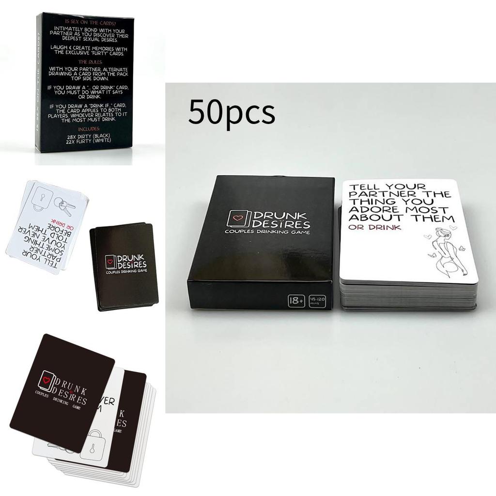 Drunk Desires Romantic Card Game Crafted From Art Paper 9*6.5cm