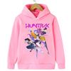 Kpop Hexenjagd Kinderbekleidung, Jungen- und Mädchen-Frühlings- und Herbst-Hoodies mit Wärme und Fleece-Sweatshirts