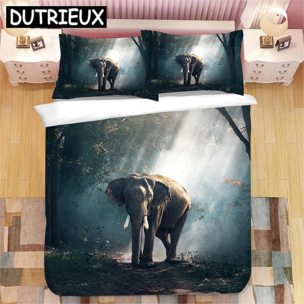 3D Animal Horse Tiger Lion Print Bedding Set Duvet Covers Pillowcases One Piece Comforter Bedding Sets Bedclothes Bed Linen 04