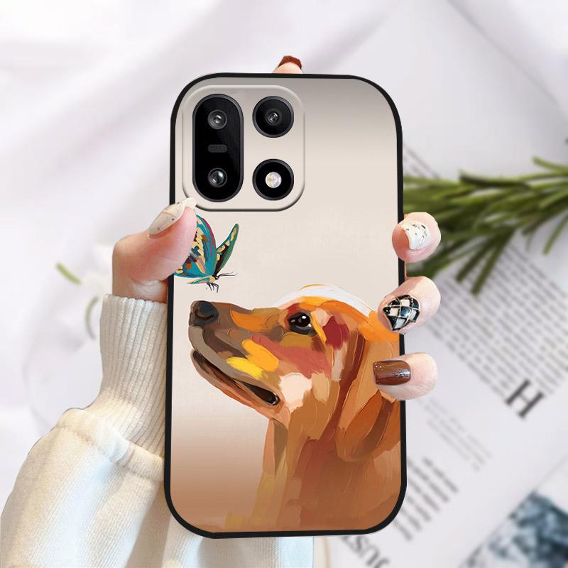For OnePlus 15 1 + 15 Case Stylish Camera Protect Cover Soft Silicone TPU Fundas For One Plus 15 OnePlus15 PLK110 Phone Bumper