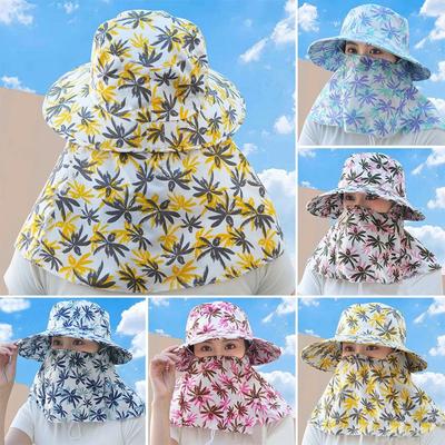 Outdoor Face Neck Protective Cover UV Protection Women Hats Breathable Sun Hat  Women