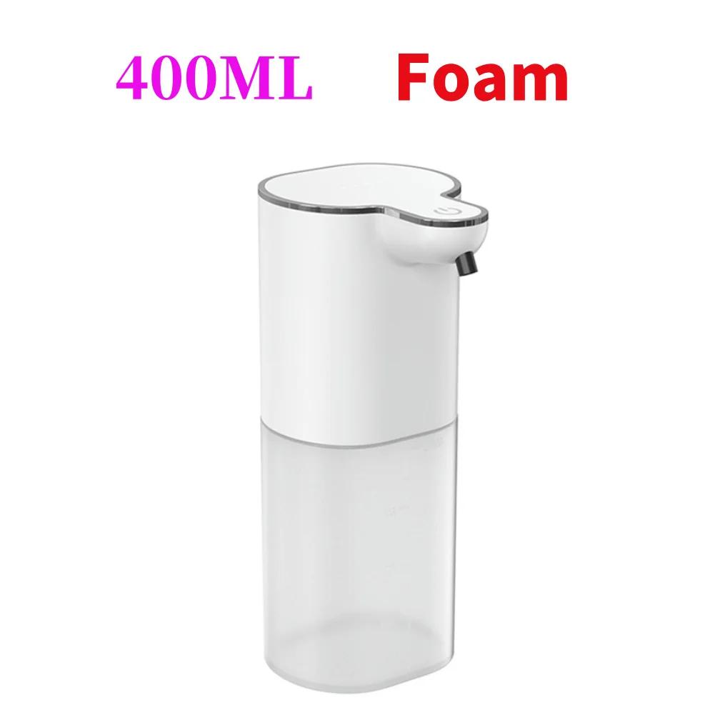 400ml Automatic Soap Dispensers USB Charging Smart Washing Hand Machine Infrared Sensor 4 Levels Adjustable for Bathroom Kitchen