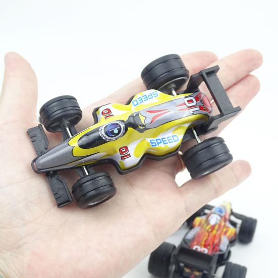 12Pcs Kids Racing Car Toy Pull Back Formula 1 Race Car Model Metal Body Rubber Wheels Die-cast Vehicle Decoration Toddlers Boys Birthday Gift