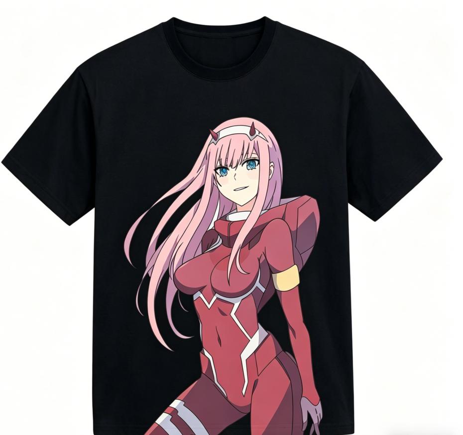 Darling in the Franxx Zero Anime Lover T shirt Year round clothing personality Clothes Plus Size Unisex New Model Couples high quality soft