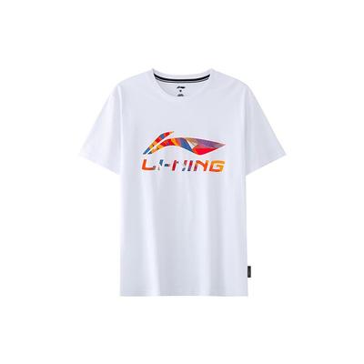 Printed Logo Sports Crew Neck T-Shirt Men Tops White AHSS775-2