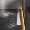 Rectangular Floor Drain Water Barrier Function Avoid Clogging Stainless Steel Shower Linear Drain for Kitchen Hotel