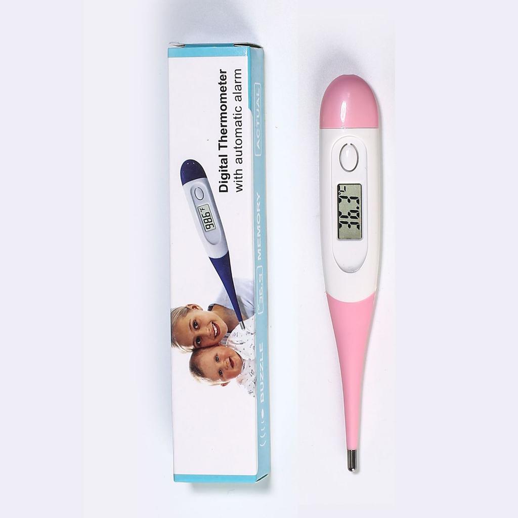Electronic Digital Thermometer Soft Head Home First Aid Kit Fever Baby Adult Head Oral Armpit Temperature Measurement Instrument