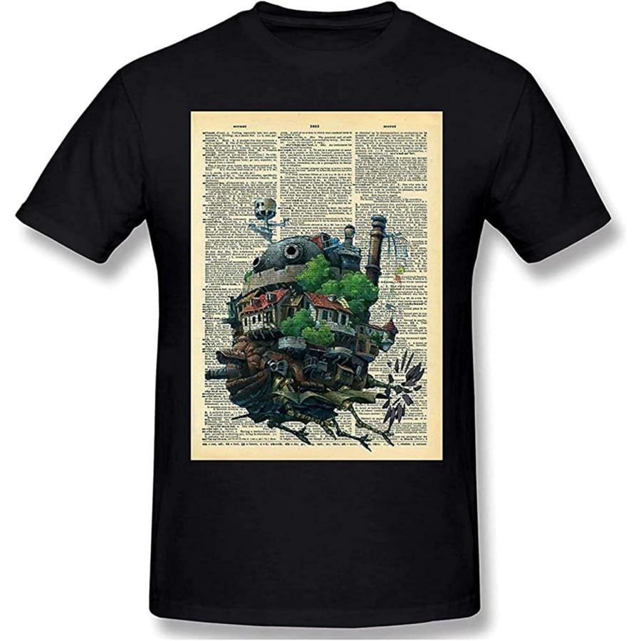 YOUTHHUB Замок в небе Музыкальная мужская футболка Унисекс Черная футболка Одежда XXXXXL чёрный