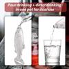 140ml Fish Shape Stainless Steel Mini Hip Flask Portable Alcohol Flask Laser Engraved Novelty Gift for Men Outdoor Drinking