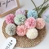 5pcs Artificial Dandelion Flowers, Fake Hydrangea Bridal Wedding Bouquet, Home Garden Party Wedding Decor, Winter Christmas Home
