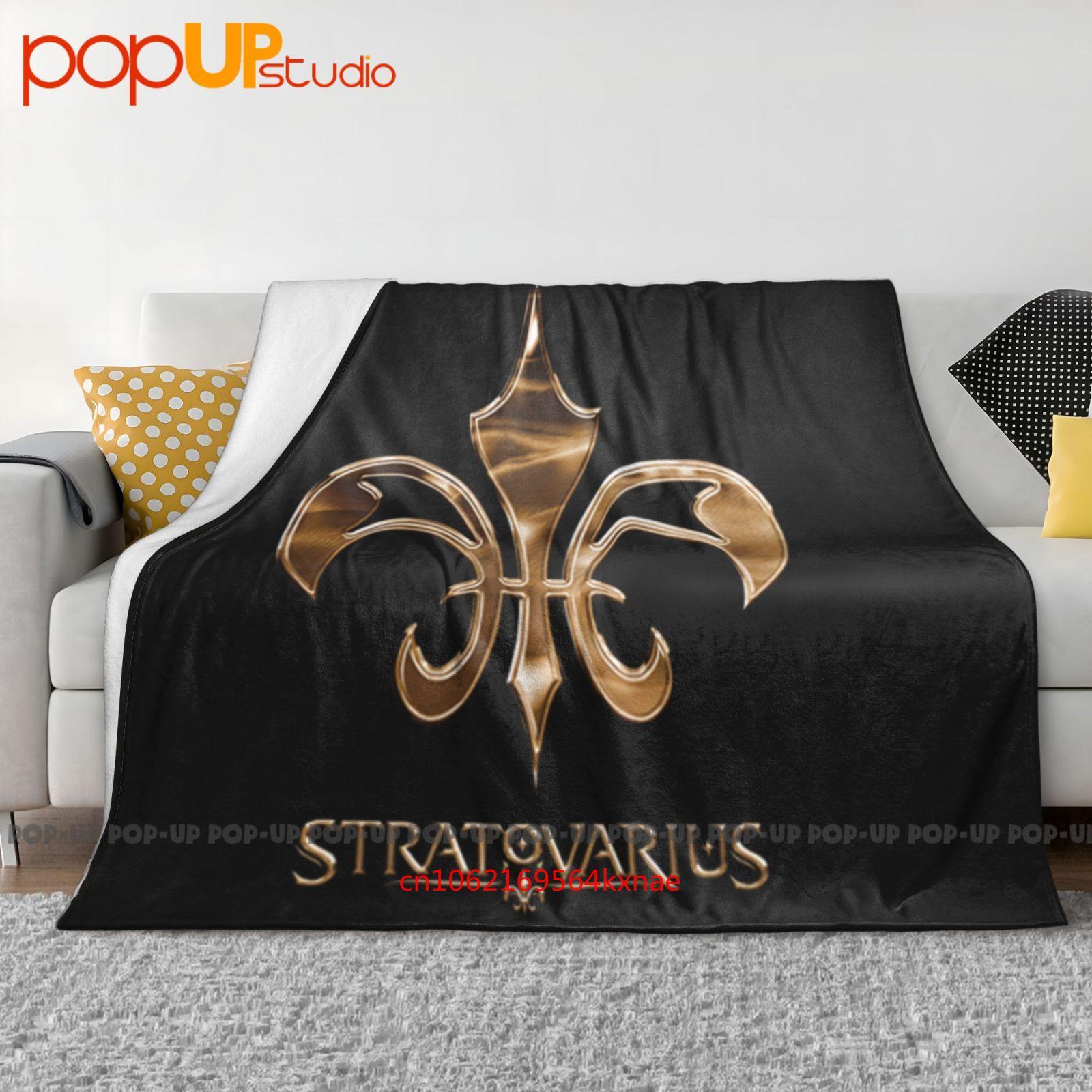 Vtg Stratovarius Band Ultra-Soft Blanket Quilt Winter Sofa Cover Bed Covers 30x40in