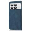 For Xiaomi 14T Pro Cover Color Splicing Wallet Stand Leather Phone Case with Wrist Strap