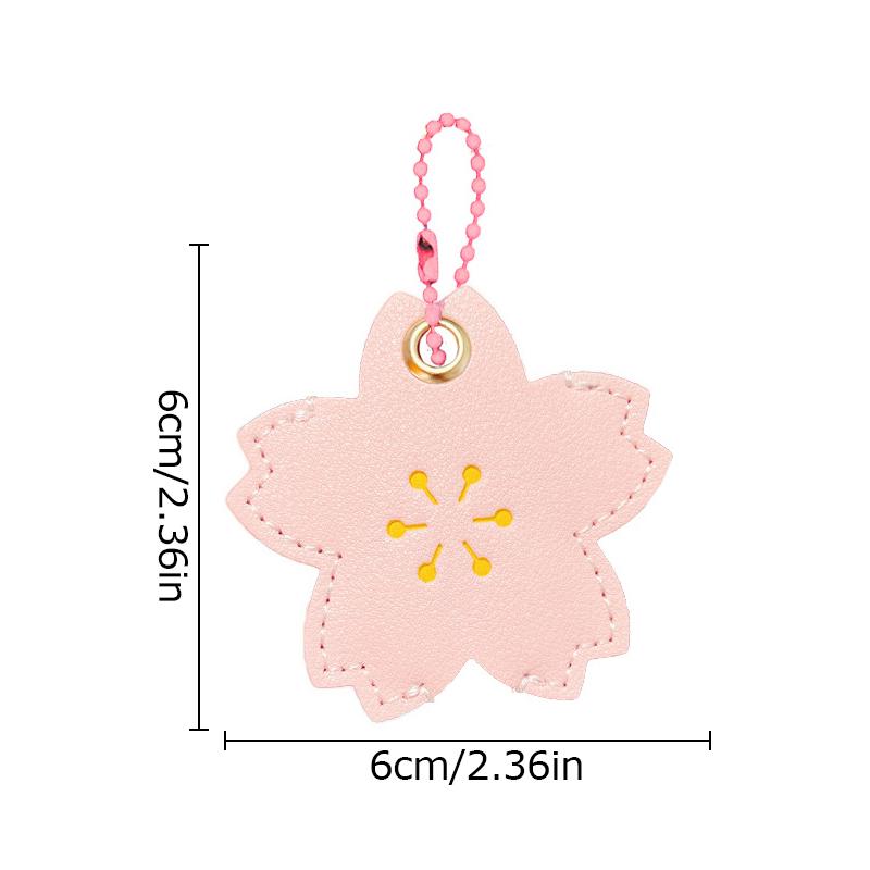 1 szt. Ochraniacz na klucze Kształt codziennego kwiatka Mały świeży Uchwyt na kartę zbliżeniową Kartę dostępu Wielokolorowy brelok