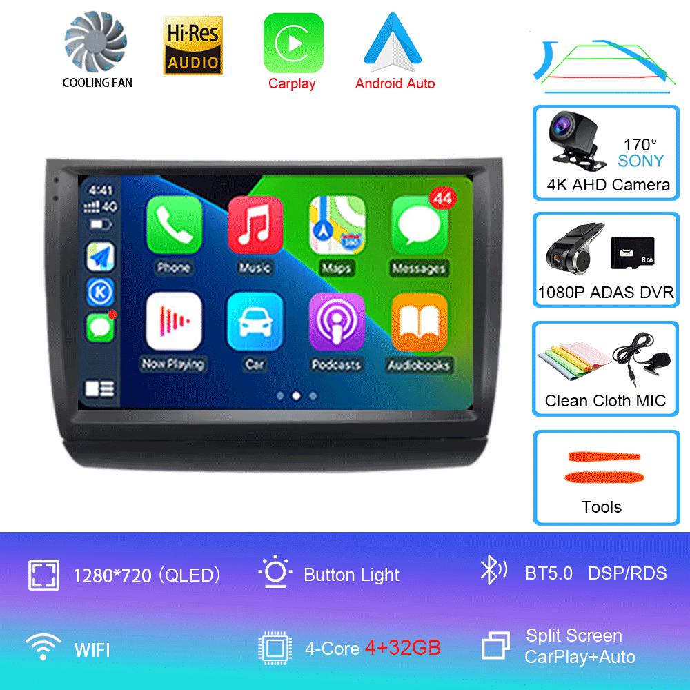Car Radio Android 14 Carplay Auto WIFI+4G For Toyota Prius 20 2002-2009 Multimedia Video Player GPS Navigation Stereo Head Unit