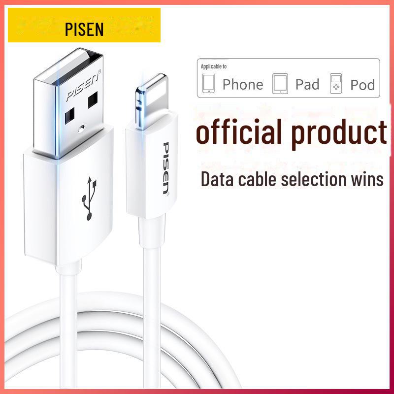 PISEN Charging Cable for iPhone 12, Apple 11, Mobile 7, and X Tablet - Fast and Versatile.