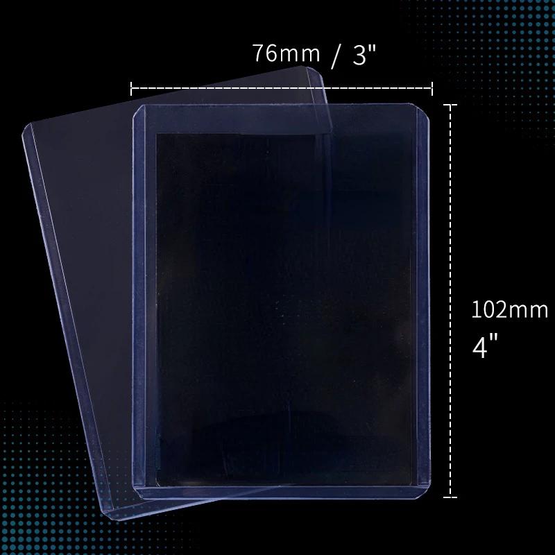 Premium 35PT Clear Top Loader Shields 25PCS Trading Card Holder Hard Plastic Card Sleeves Protectors for MTG PKM Sports Cards