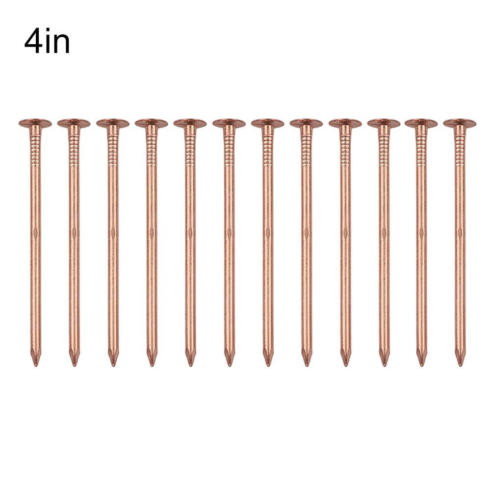 12 Stück Baumkiller-Nägel 4-Zoll-Kupfernägel zum Töten von Bäumen, Baumstumpfwurzel, Stumpfentfernungs-Spikes, Hardware, Gartenhandwerkzeuge