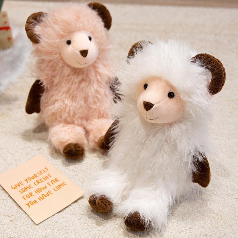 Year of the Sheep Meimei Plush Toy: Soft Sheep Doll Cushion for Kids