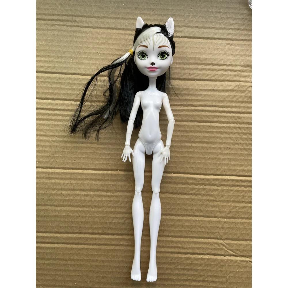 Slim Doll Body Heads Colorful Hair Doll Head Green White Black Brown Pink Beige Color Doll Body Multi Joints Movable Doll Figure