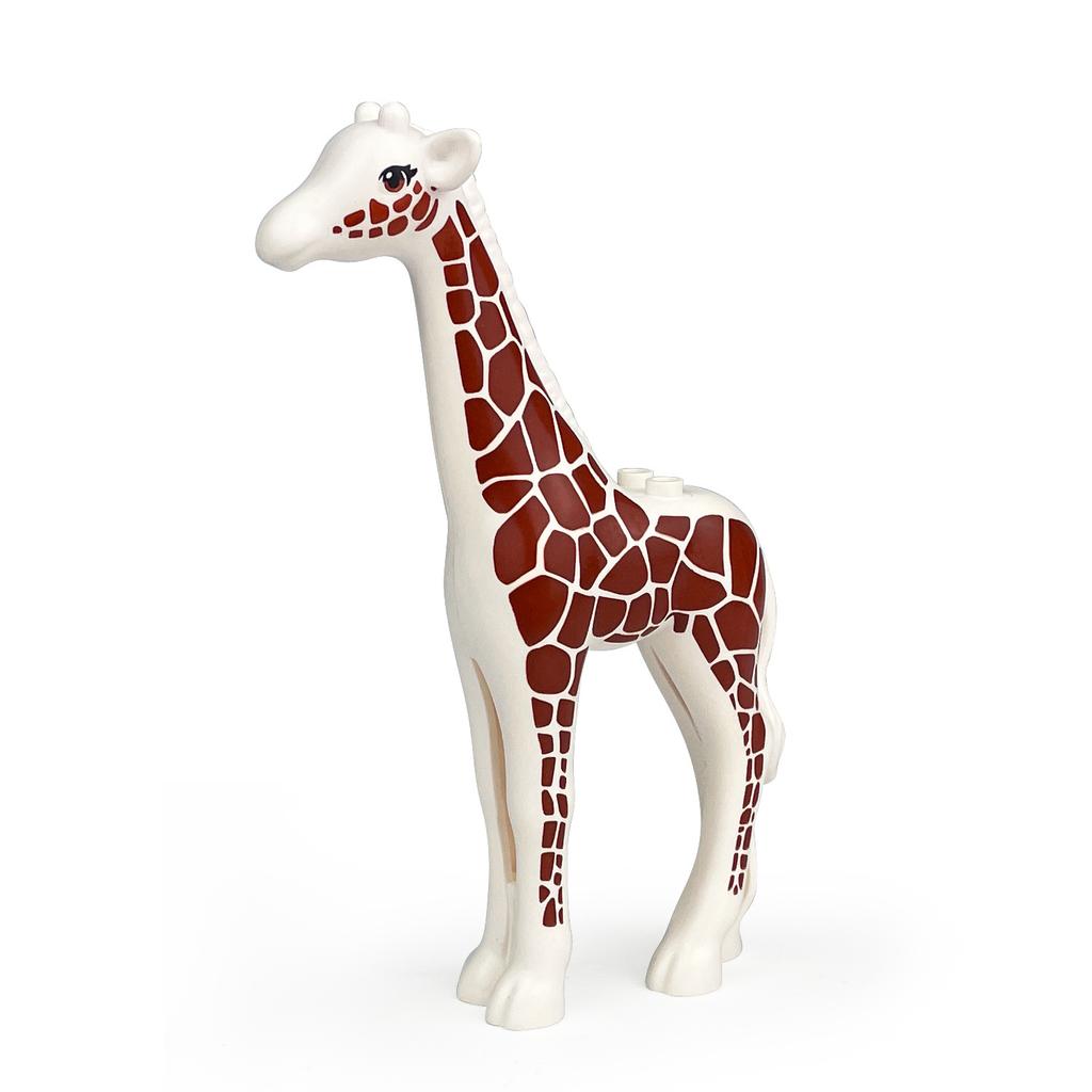 Zoo Animals Building Blocks Set: Elephant, Camel, Deer, Giraffe, Gorilla, Horse, Tiger - Mini Action Figure Bricks Toy
