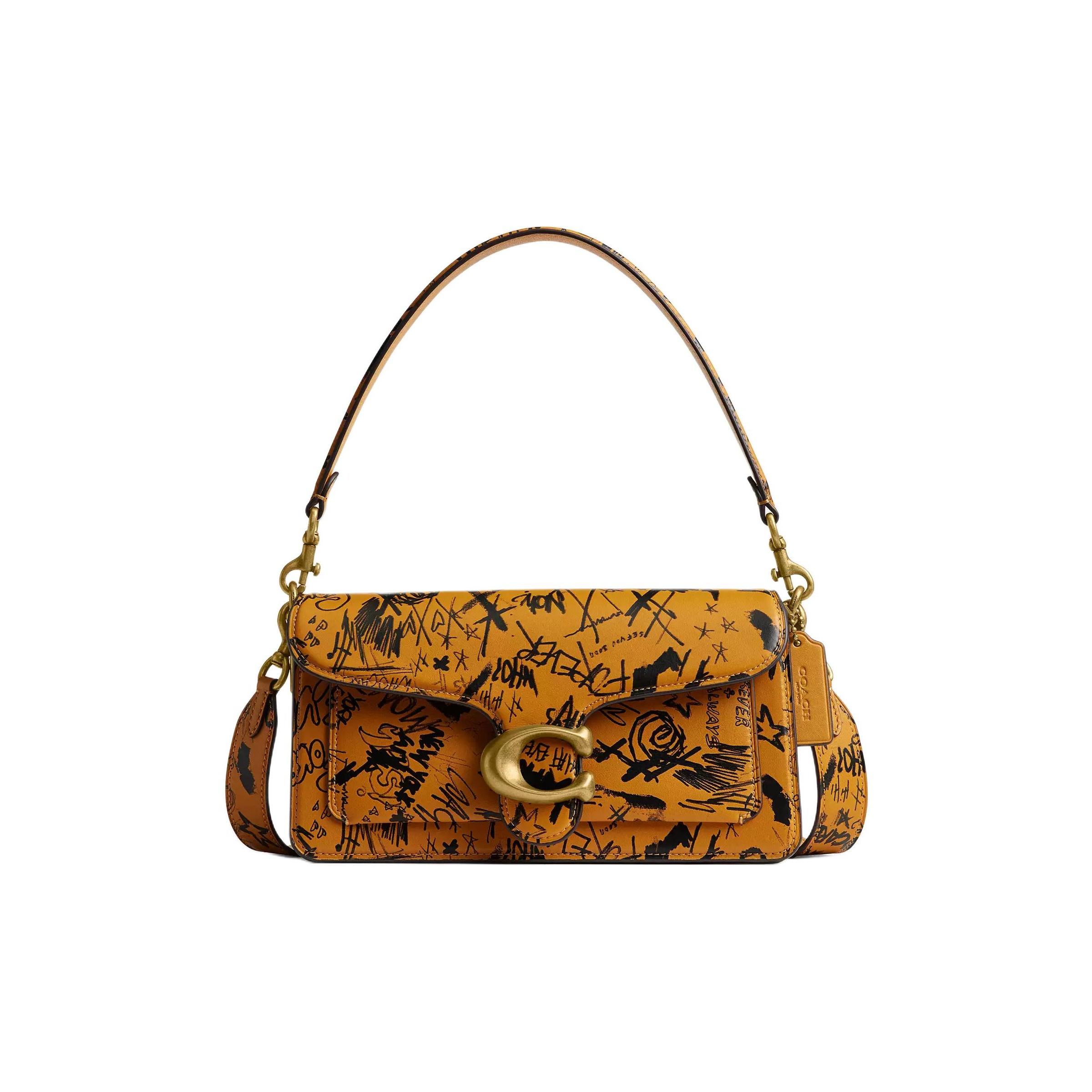 

Coach Tabby 26 Graffiti Print Metal Accents Leather Handbag Medium Women handbags Multicolor CCQ57-1ZYJL Basic Set (Bag+Dust Bag)