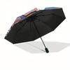 1pc Sakura Star Badge Umbrella with Plastic Handle,Suitable for All Seasons Home Travel Outdoor UmbrellaM1036