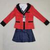 Yumeko Jabami Cosplay Kostüm Schuluniformen Jabami Yumeko Outfits Komplettes Set mit Strümpfen Mädchen Jk Schuluniform für Comic Con