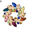 1 Pc Fashion Ladies Rhinestone Flower Bouquet Brooch Pin Scarf Bag Jewelry Charm