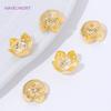 18K Gold Plated 8.5mm Flower Bead Caps,Brass Bead Caps For Pearl Bracelet Necklace Making,Caps For Jewelry,DIY Accessories