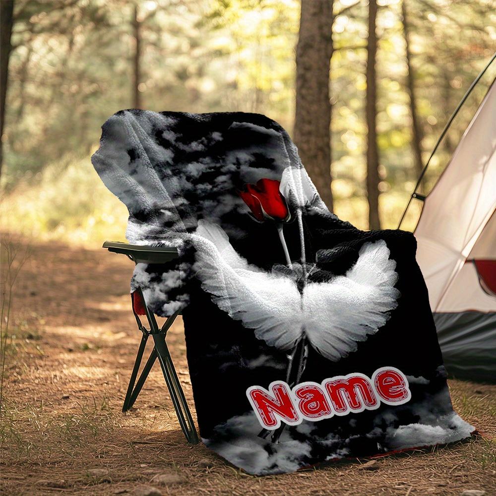 240Gm2 Beach Please Outdoor Customize Your Name Blanket Comfortable Soft Lightweight Allseason Multipurpose Blanket For Travel Camping Picnics Sofa