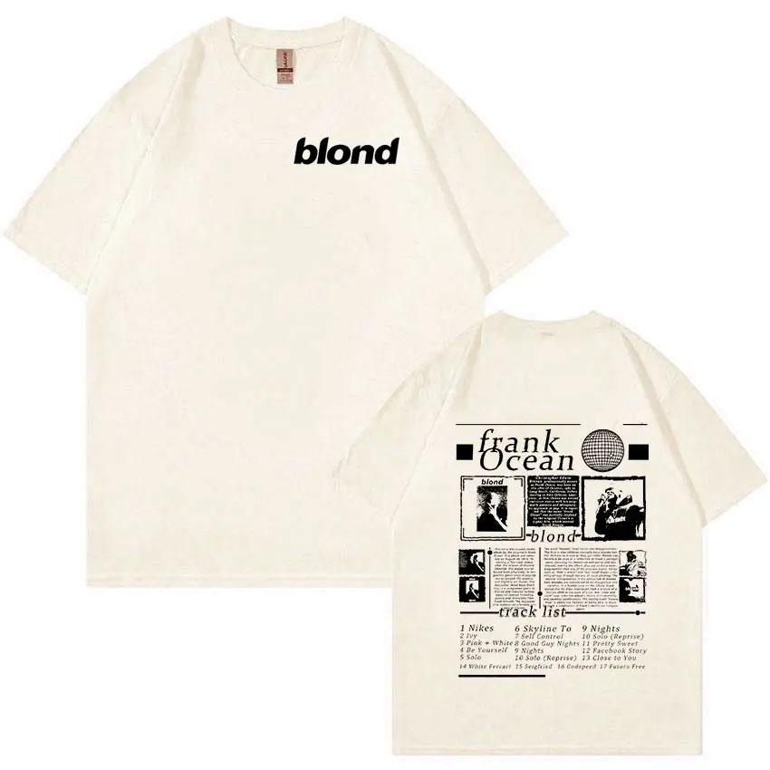 Rapper Frank Retro Graphic T Shirt Men's Hip Hop Ocean Album Male Clothes Y2k Unisex Tees Summer Fashion Oversized Cotton Tops