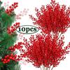 Christmas Simulation Berry Berries Branches Artificial Flower Fruit Cherry Plants Pendant Home Xmas Party Decoration DIY Gift