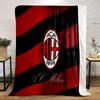 AC Milan Stripe Designed Flannel Blanket for Bedroom, Living Room, Sofa, and Nap
