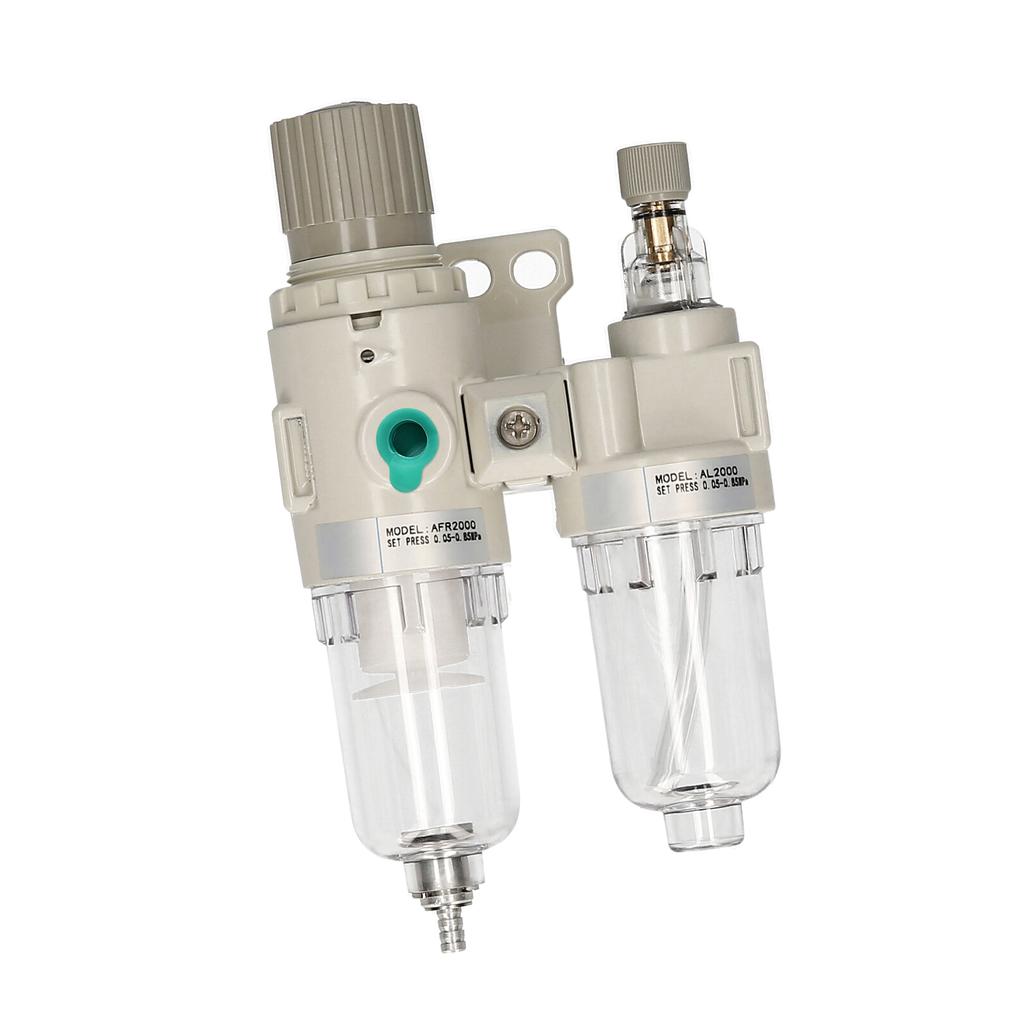 Filtro Regolatore Di Pressione 1/4 Con Rubinetto E Manometro LTF AFR80