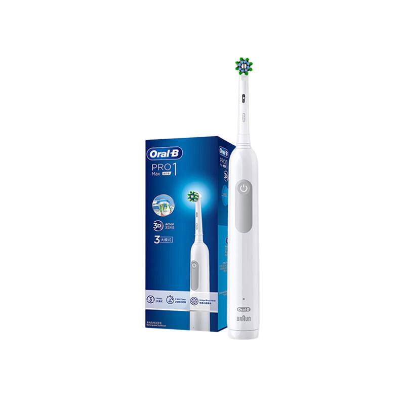 

Электрическая зубная щетка Oral-B PRO1 MAX White, штекер CN (адаптер в комплекте)