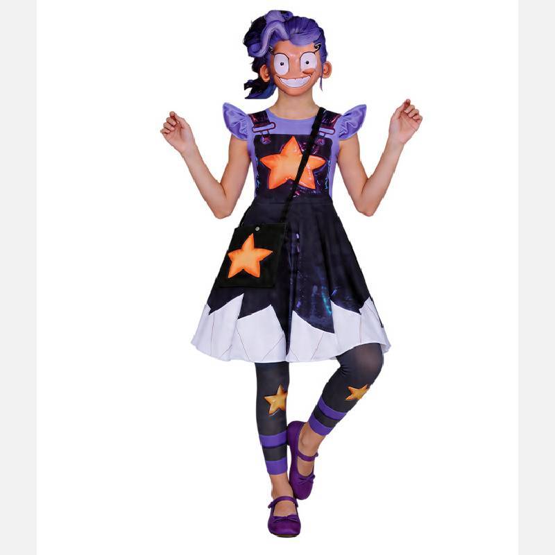 Robe Kostume Lily Lovebraids de Poppy Playtime Pour Cosplay et Événements d'Halloween
