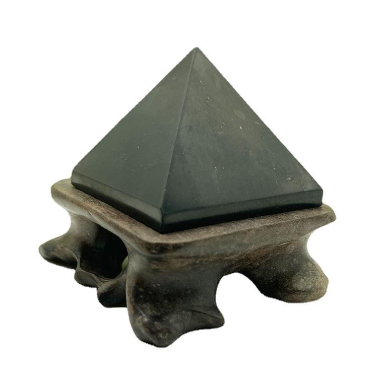 Shungite Pyramid: EMF Reducing Ornament