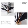 1Pc Artificial Plants DIY PU Flowers Phalaenopsis Leaf Black Floral Decoration Orchid Leaves Real Touch