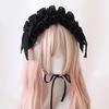 Ruffle Lace Headpiece Headband Anime Maid Cosplay Headband Lolitas Lace Flower Headwear Hair Accessories Lace Hair Band