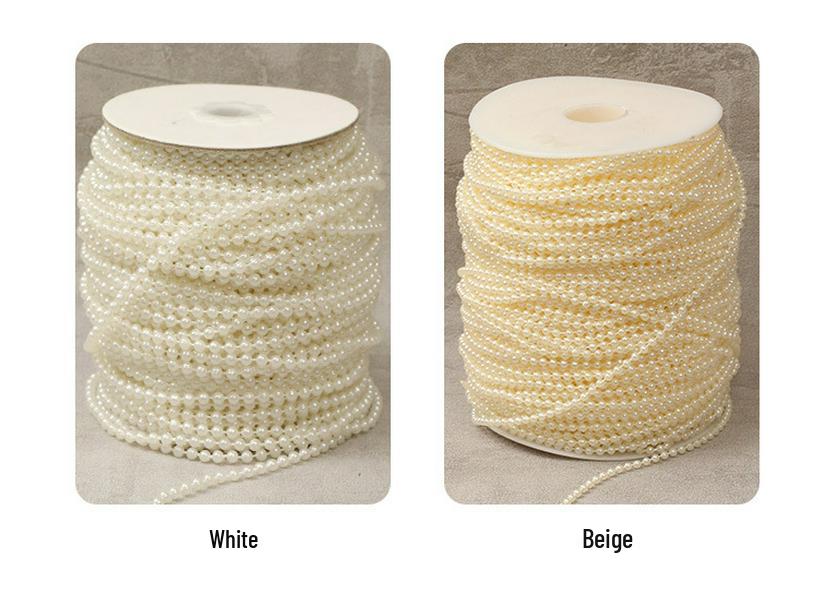 Top-Selling 2.0-14mm ABS Beads & Pearls for DIY Jewelry - Rhinestone Chain, Wedding Accessories