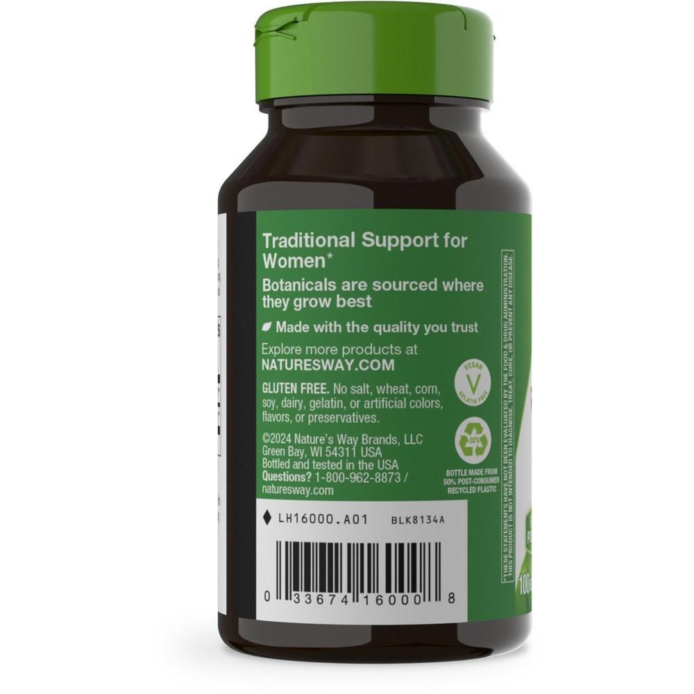 Nature's Way Red Clover 800mg 100 Vegetable Capsules Flower Herb, 100 Tablets, 1 Piece