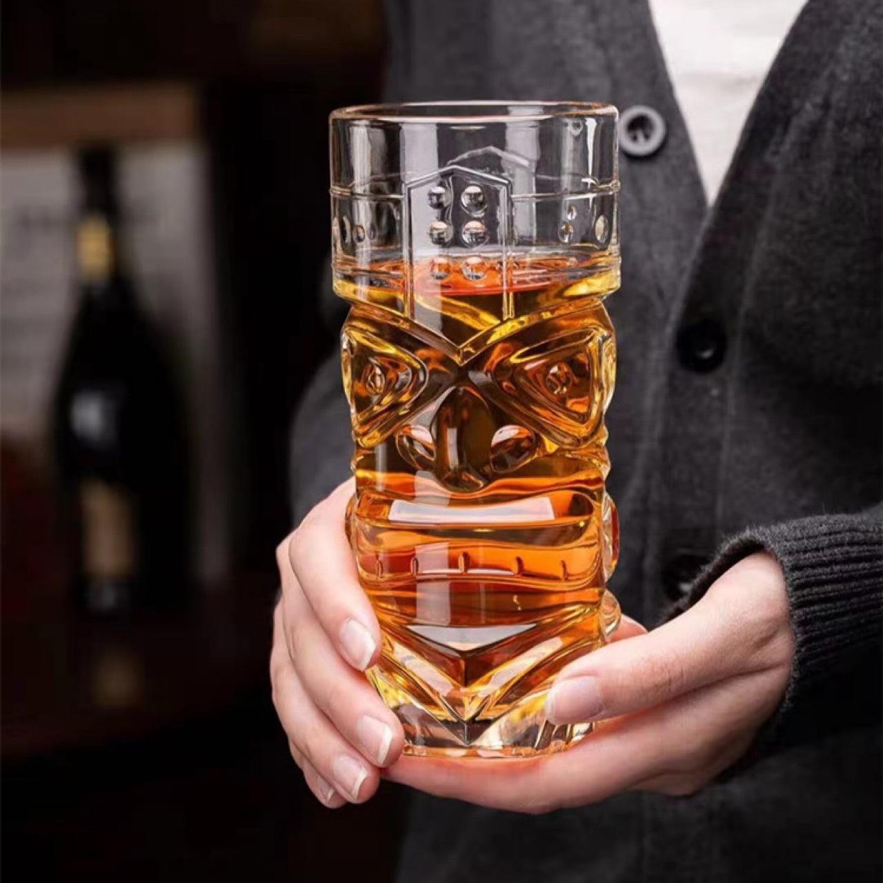Comfortable Home Life Crystal Glass Large Bar Tiki Cup Tiki Cup Hawaiian Cocktail Cup Grimace Cup High Value Water Cup
