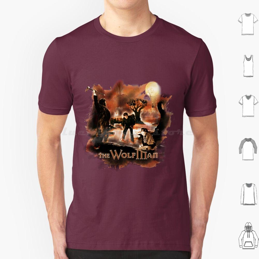 The Wolfman T Shirt 6xl Cotton Cool Tee Horror Fan Wolf Halloween 1941 Classic Movies Werewolf Monster Wolfman Horror Classic